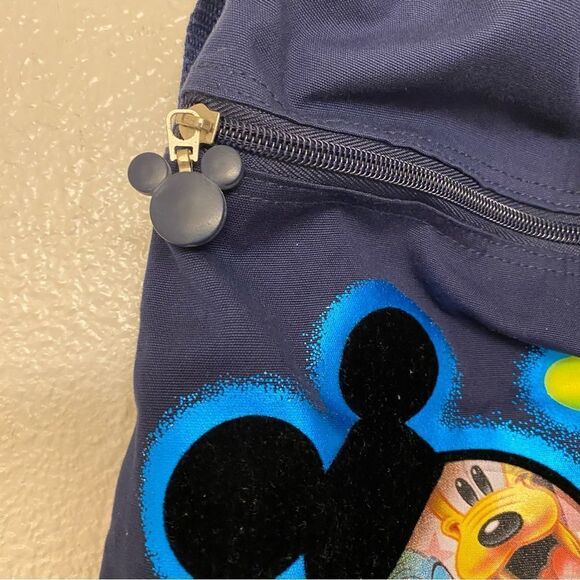Walt Disney World Parks Drawstring 2006 Backpack bag Blue graphic Drawstring - Picture 3 of 10